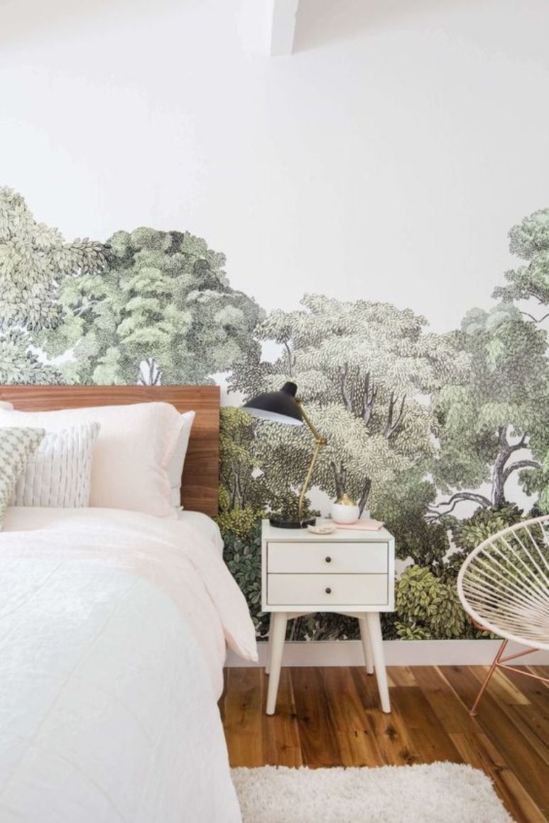Cómo elegir papel pintado para conseguir que tu dormitorio parezca