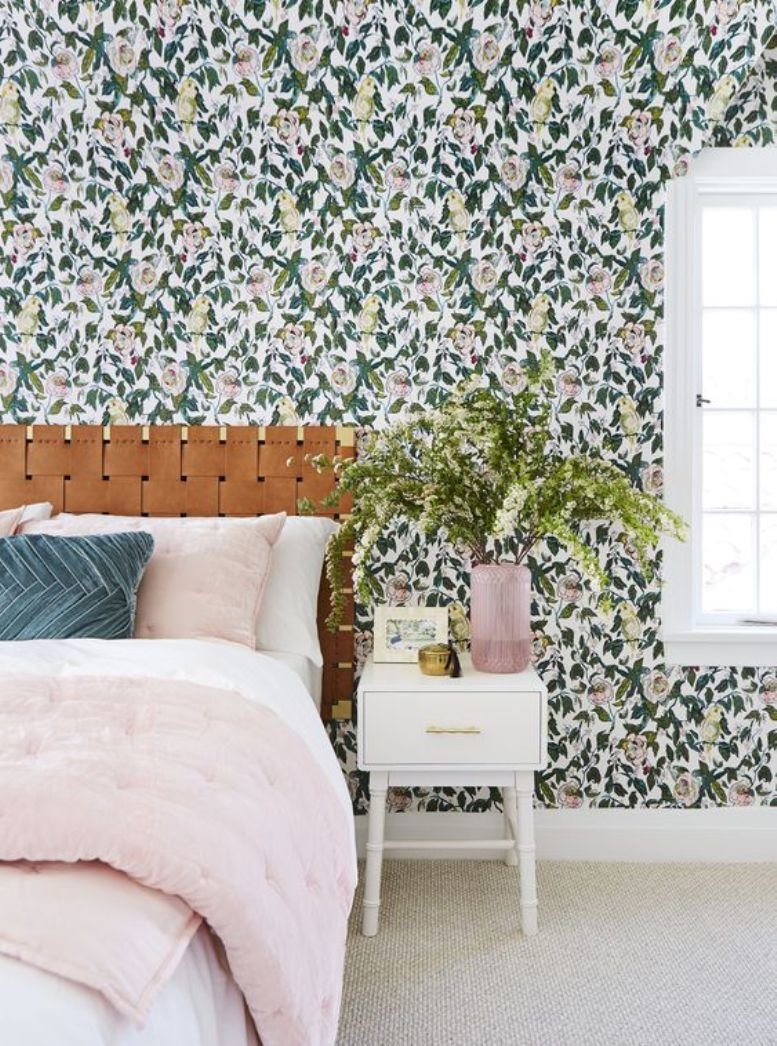 Cómo diseñar un dormitorio a partir de un papel pintado