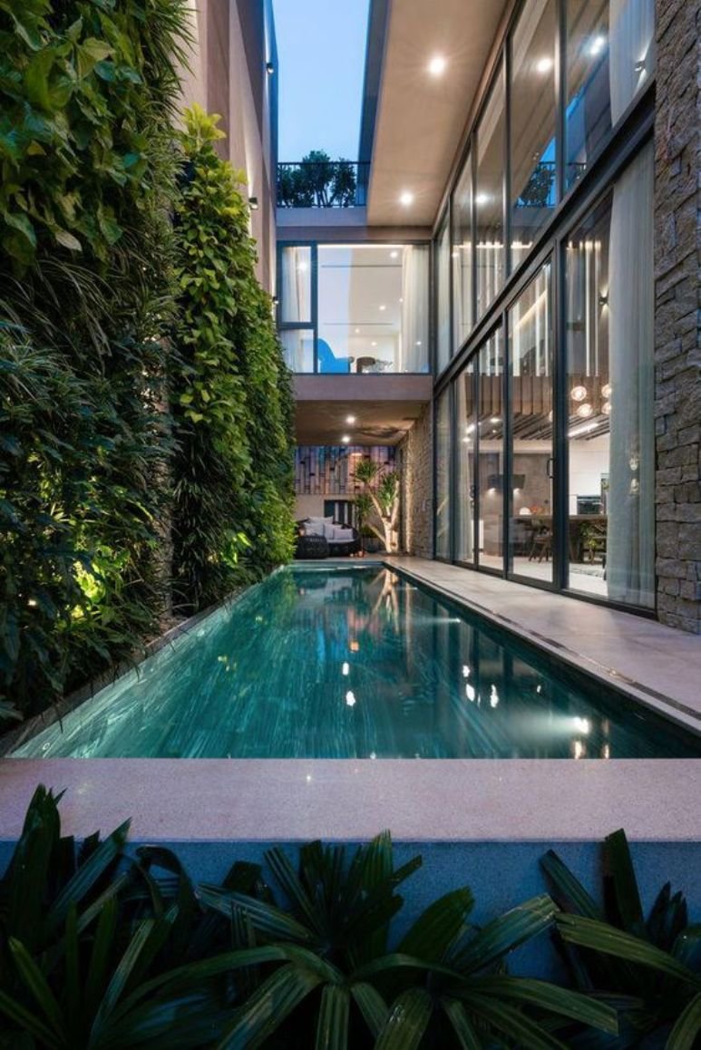 25 ideas para tener una piscina en patios y jardines pequeños