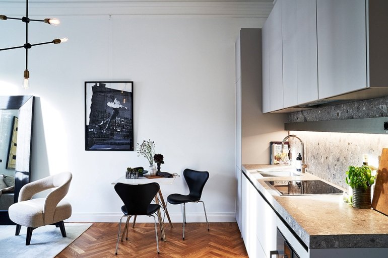 Un mini-piso con mucho estilo en Estocolmo