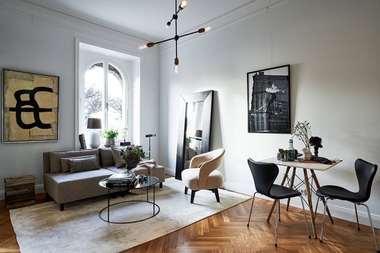Un mini-piso con mucho estilo en Estocolmo