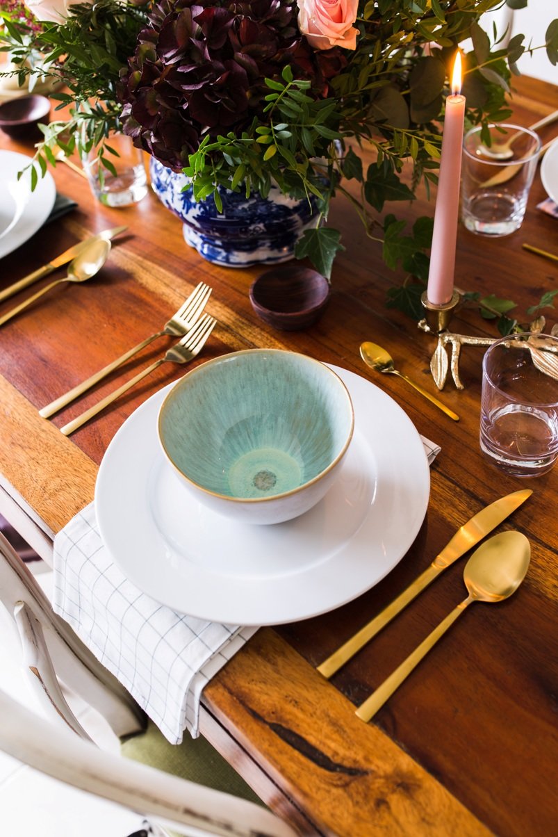 Decorar la mesa para el frío