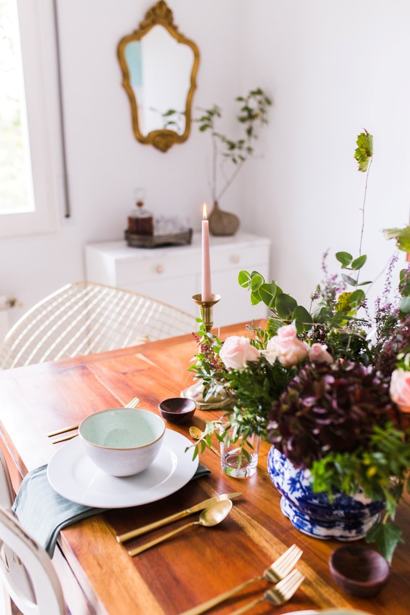 Decorar la mesa para el frío