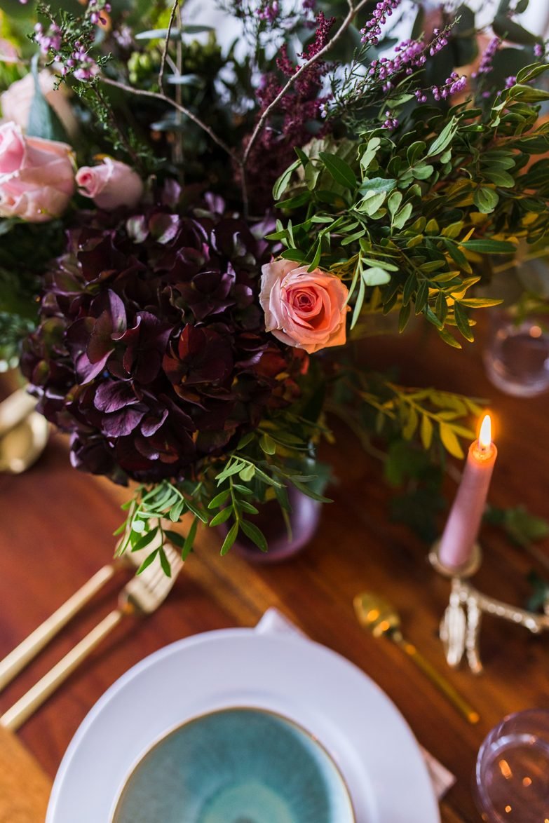 Decorar la mesa para el frío