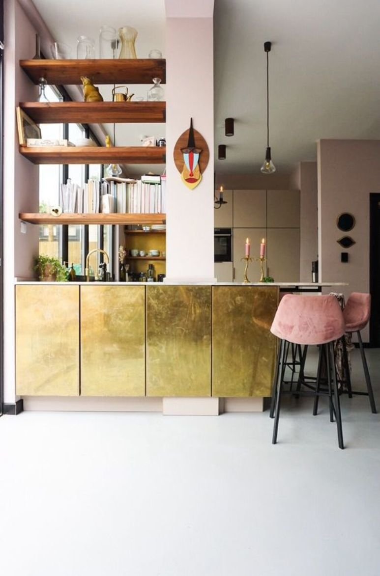 Alerta tendencia: cocinas doradas