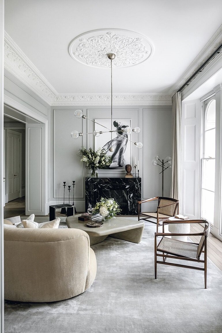 Clásico y moderno para una decoración atemporal