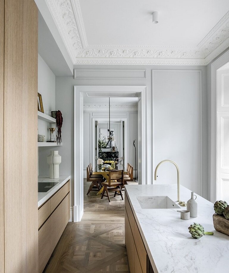 Clásico y moderno para una decoración atemporal