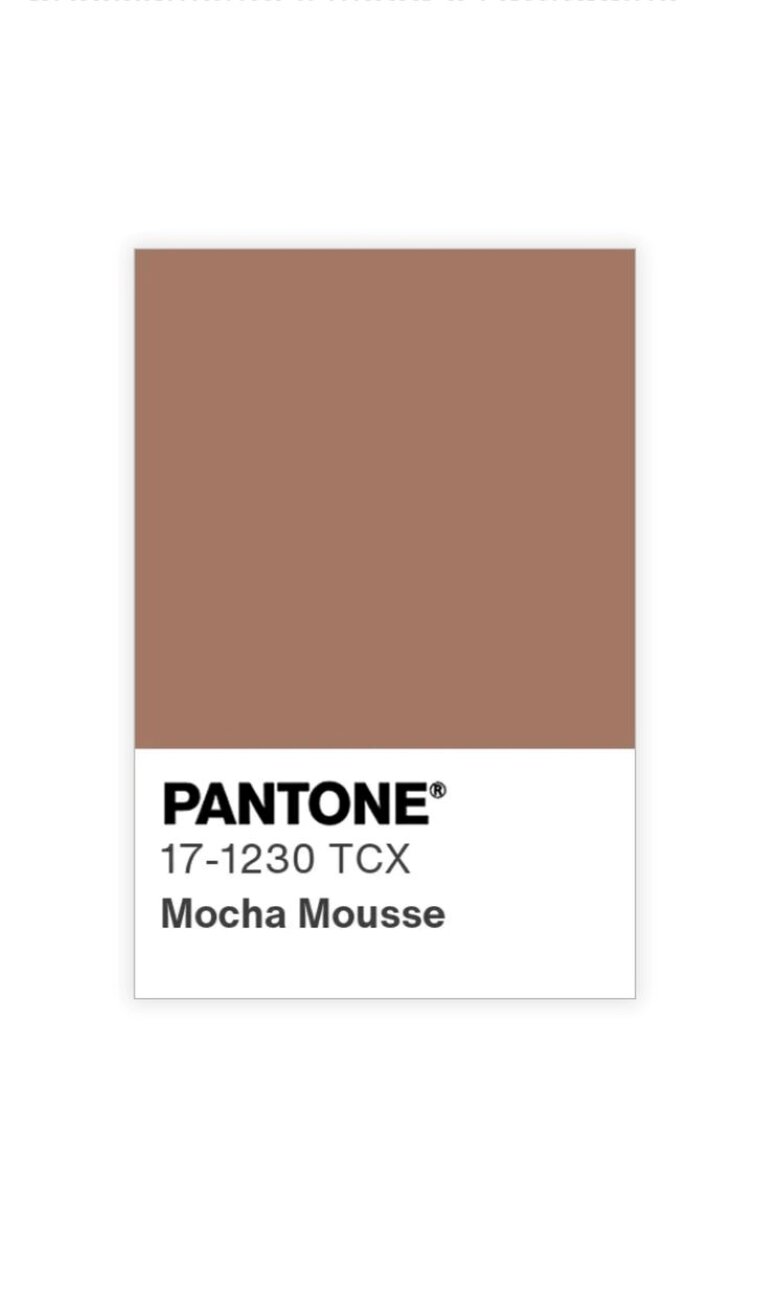 El color del año 2025 de Pantone: Mocha Mousse