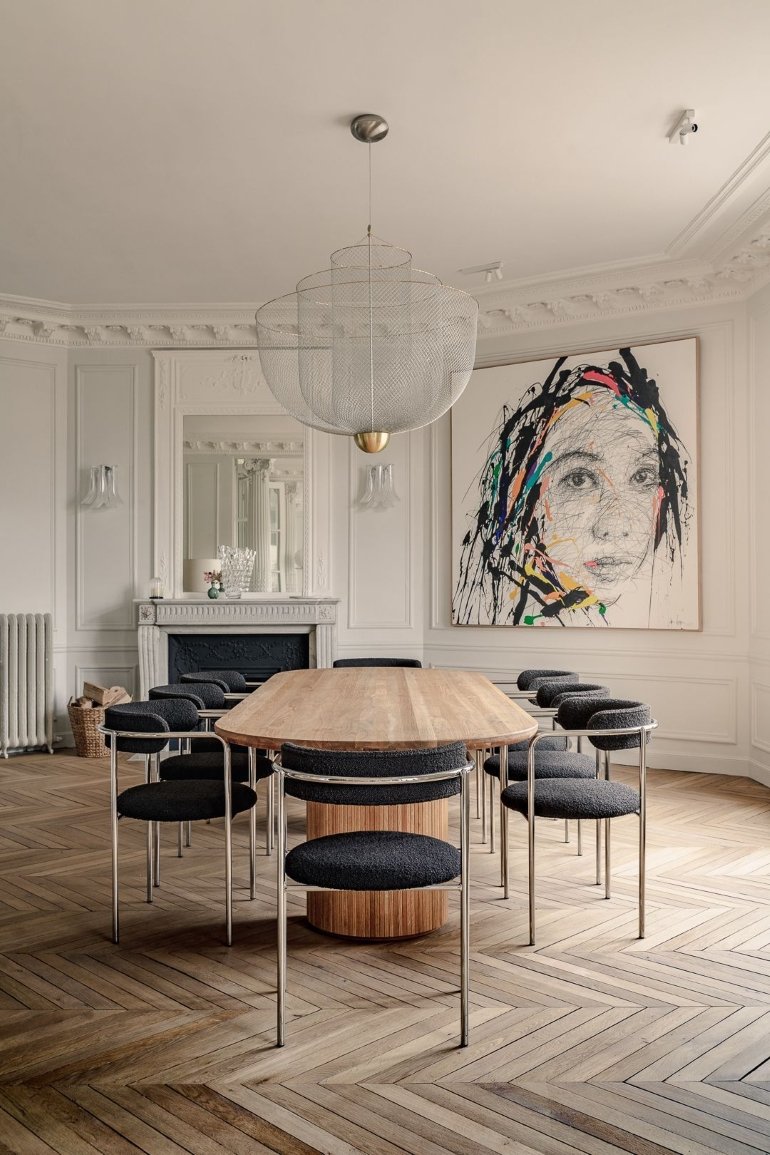 Molduras, cornisas y carpintería de época en París