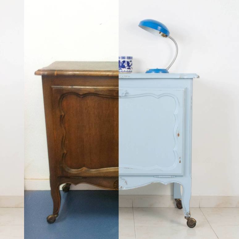 Cómo transformar un antiguo licorero en un precioso mueble auxiliar