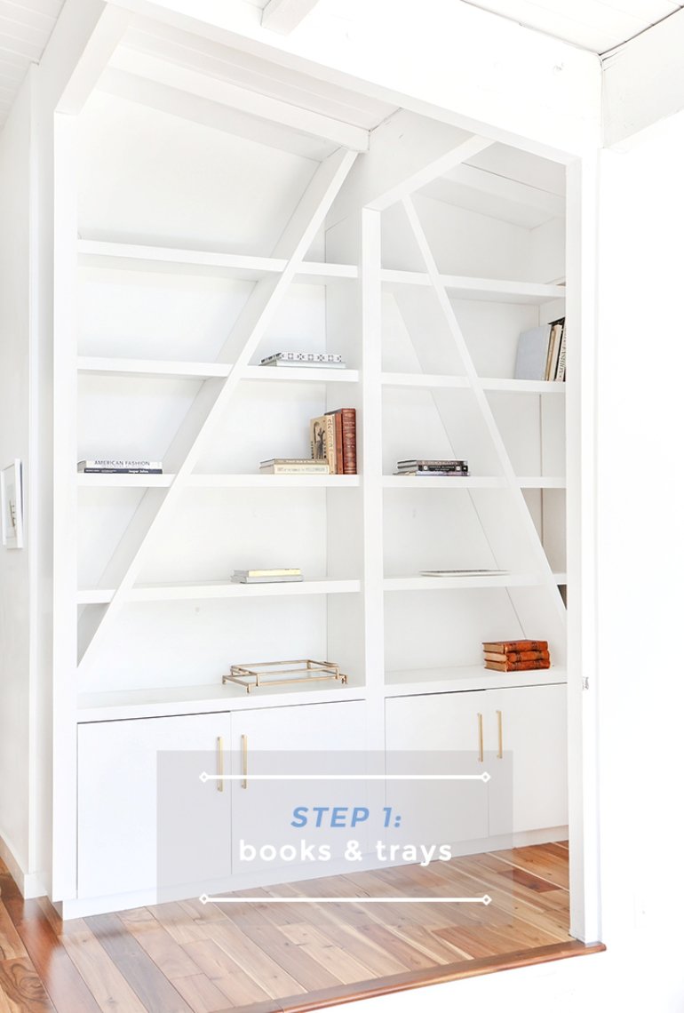Cómo decorar con estilo unas estanterías en 3 pasos