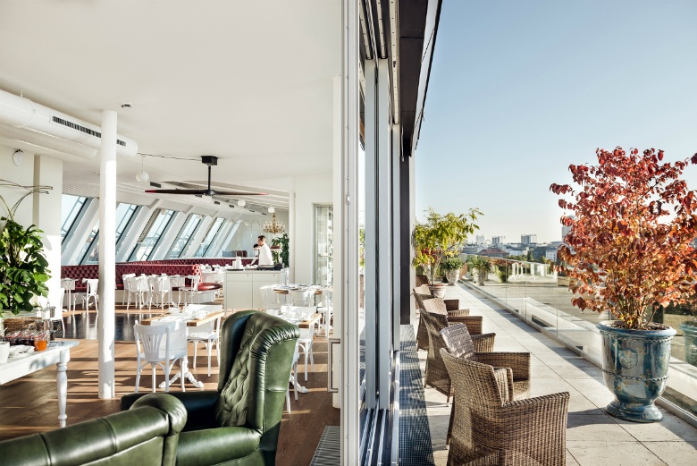 Un hotel atrevido y elegante en Viena