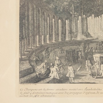 Calcografía del Museo del Louvre: Le théâtre d'eau, de Jacques Rigaud