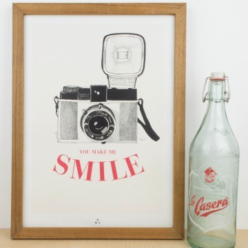 Lámina You make me Smile, by Antic&Chic