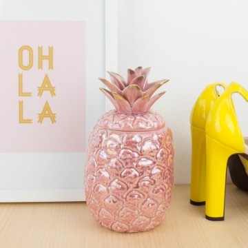 Piña de loza en color rosa