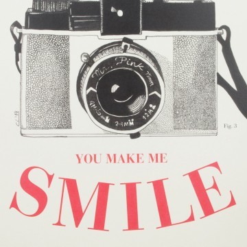 Lámina You make me Smile, by Antic&Chic