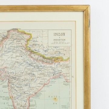 Antiguo mapa de India