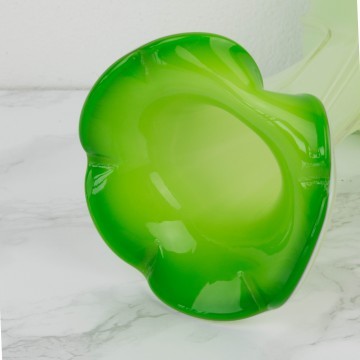 Pequeño jarrón de cristal de Murano verde