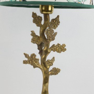 Lámpara de bronce con forma de árbol