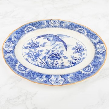 Plato o fuente ovalada inglesa