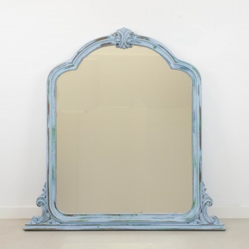 Espejo azul decapé