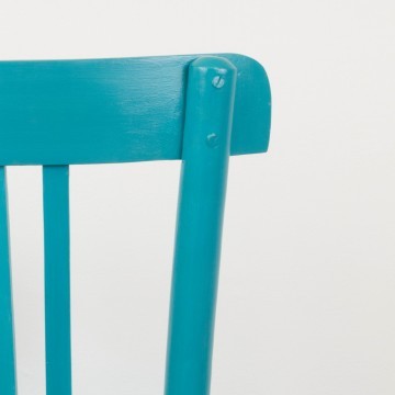 Silla Ismael azul turquesa