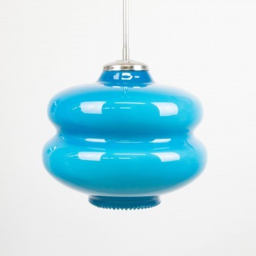 Lámpara azul opalina