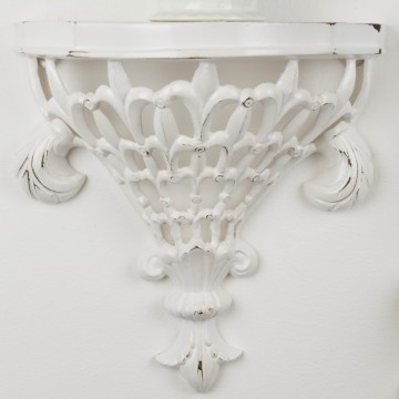 Soportes de pared blancos de hierro