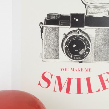 Lámina You make me Smile para colgar