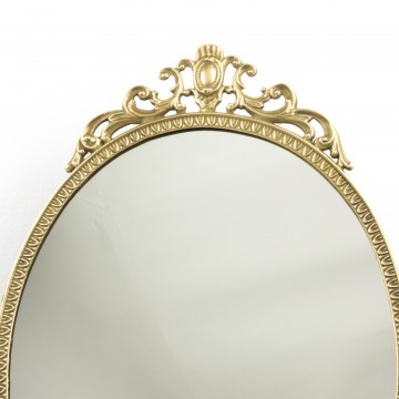 Espejo para tocador dorado