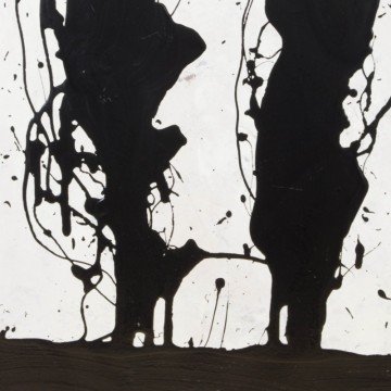 Oscura presencia, 2009, pintura abstracta