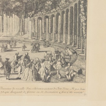 Calcografía del Museo del Louvre: Le théâtre d'eau, de Jacques Rigaud