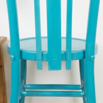 Silla Ismael azul turquesa