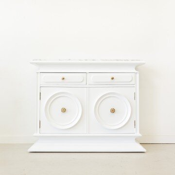 Mueble recibidor con sobre de mármol