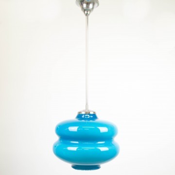 Lámpara azul opalina