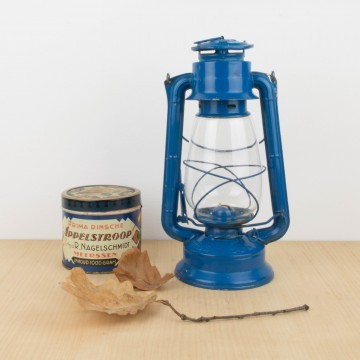 Farol o lámpara de parafina azul