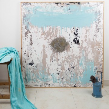 Piel nueva, pintura abstracta original de Cèlia Izquierdo