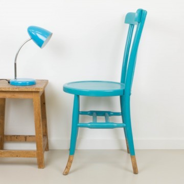 Silla Ismael azul turquesa