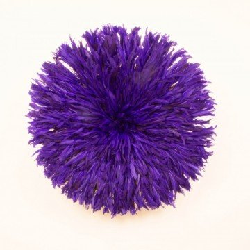 Juju hat o sombrero Bamileke, morado grande