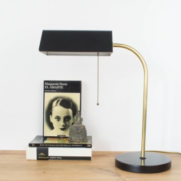 Lámpara francesa en negro y dorado