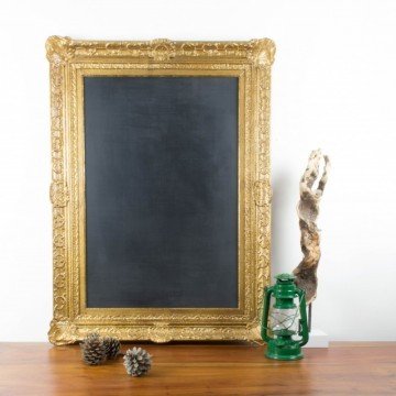 Pizarra a partir de antiguo marco dorado