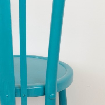 Silla Ismael azul turquesa