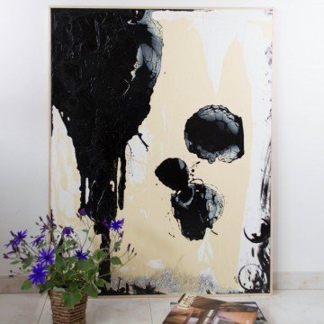 Paraules perdudes, pintura abstracta original de Cèlia Izquierdo