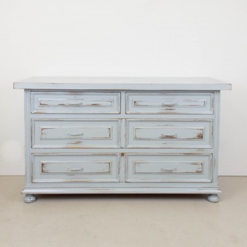 Cómoda rústica gris