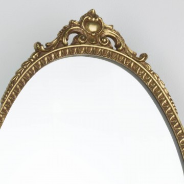 Espejo de tocador de bronce