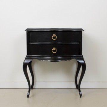 Mesilla de noche negra