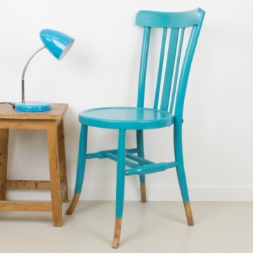 Silla Ismael azul turquesa