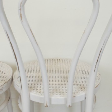 Pareja de sillas bistró en blanco