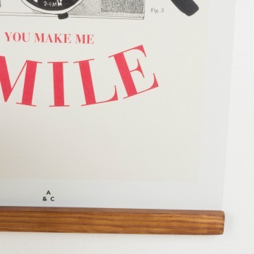 Lámina You make me Smile para colgar