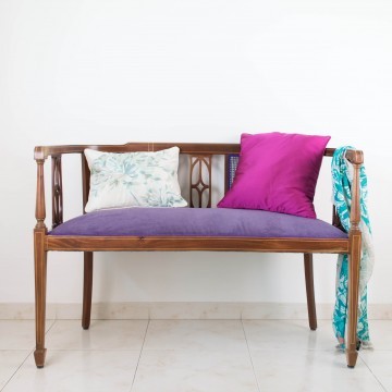 Canapé de caoba de 1900-1920